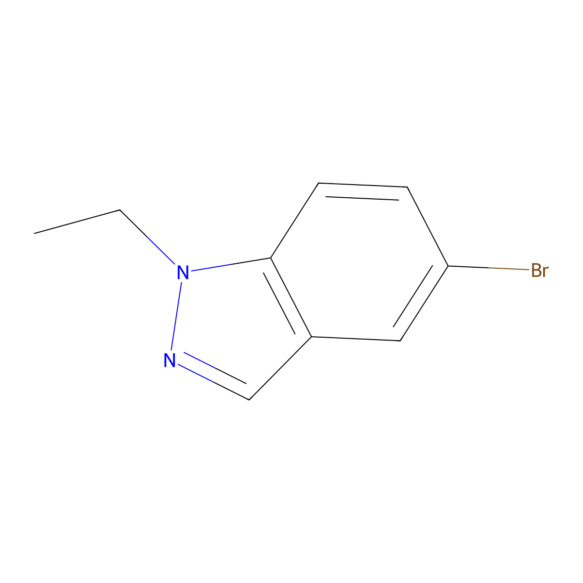 5-bromo-1-ethyl-1H-indazole molecular structure, CAS 590417-96-2