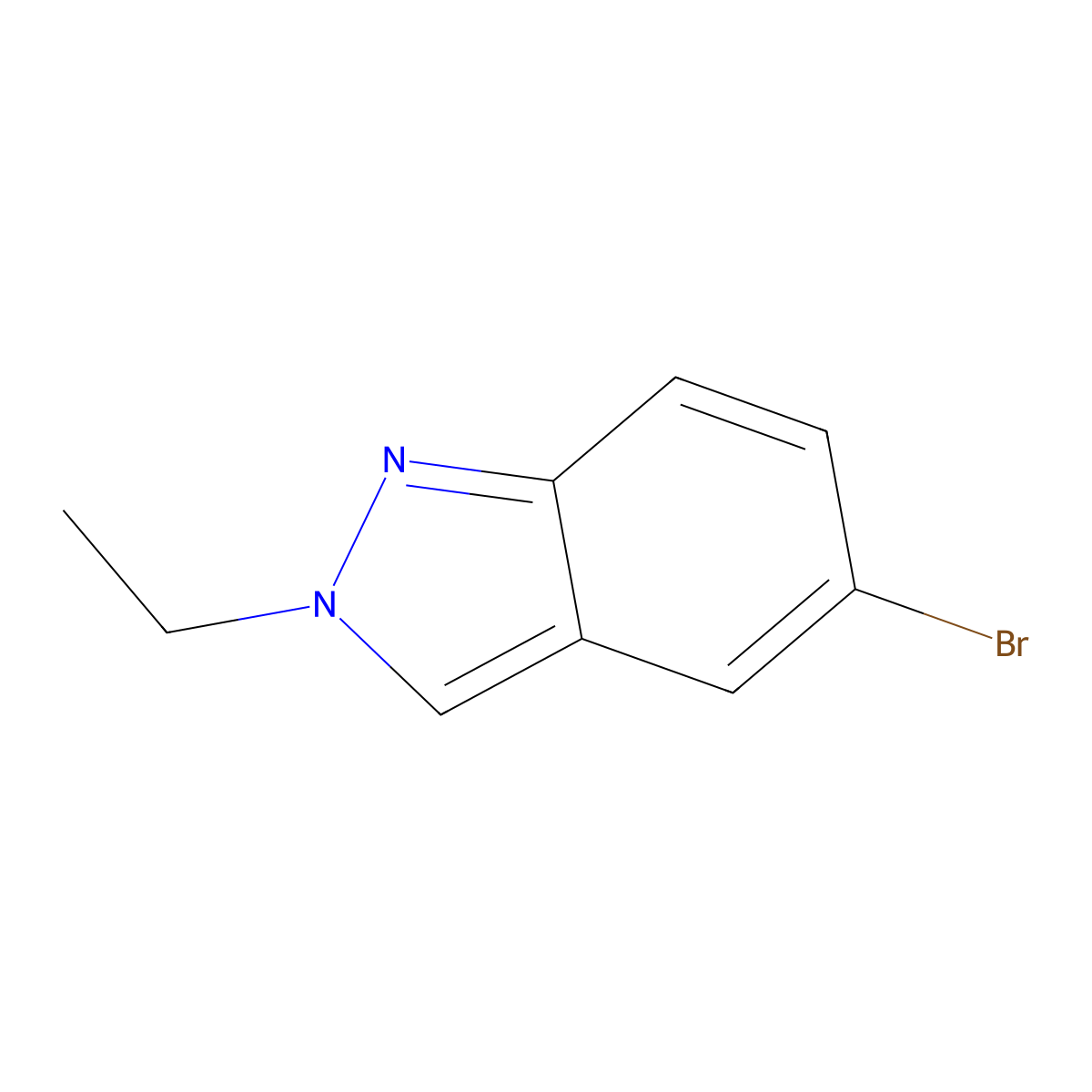 5-Bromo-2-ethyl-2H-indazole molecular structure, CAS 590417-97-3