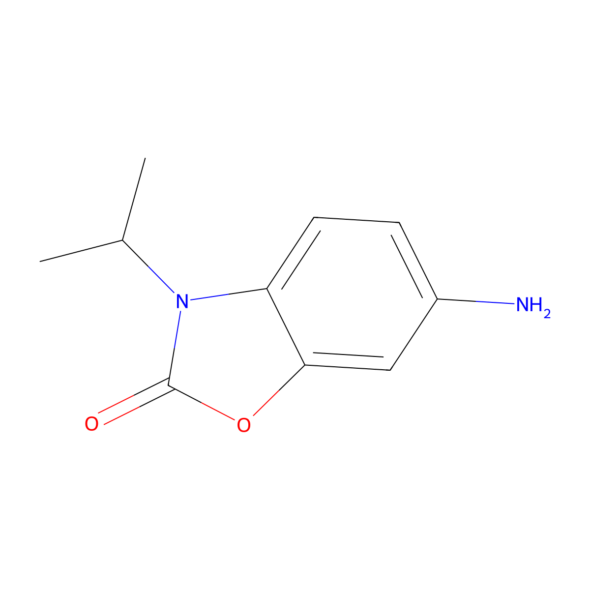 2(3H)-Benzoxazolone, 6-amino-3-(1-methylethyl)- molecular structure, CAS 590420-85-2