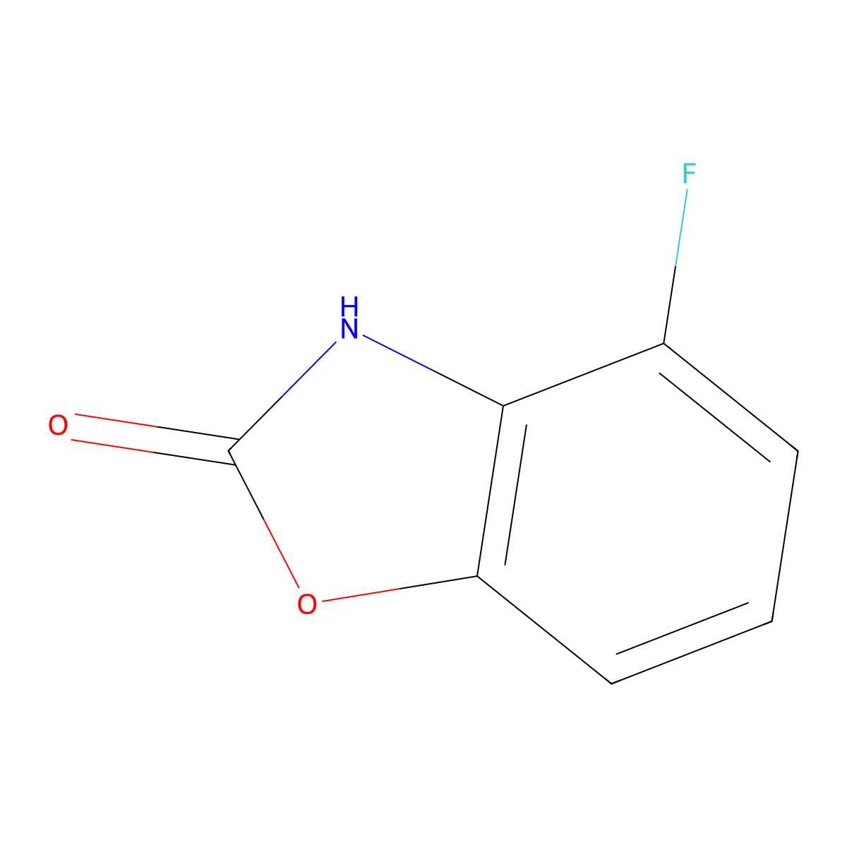 4-Fluoro-1,3-benzoxazol-2(3H)-one molecular structure, CAS 590422-12-1