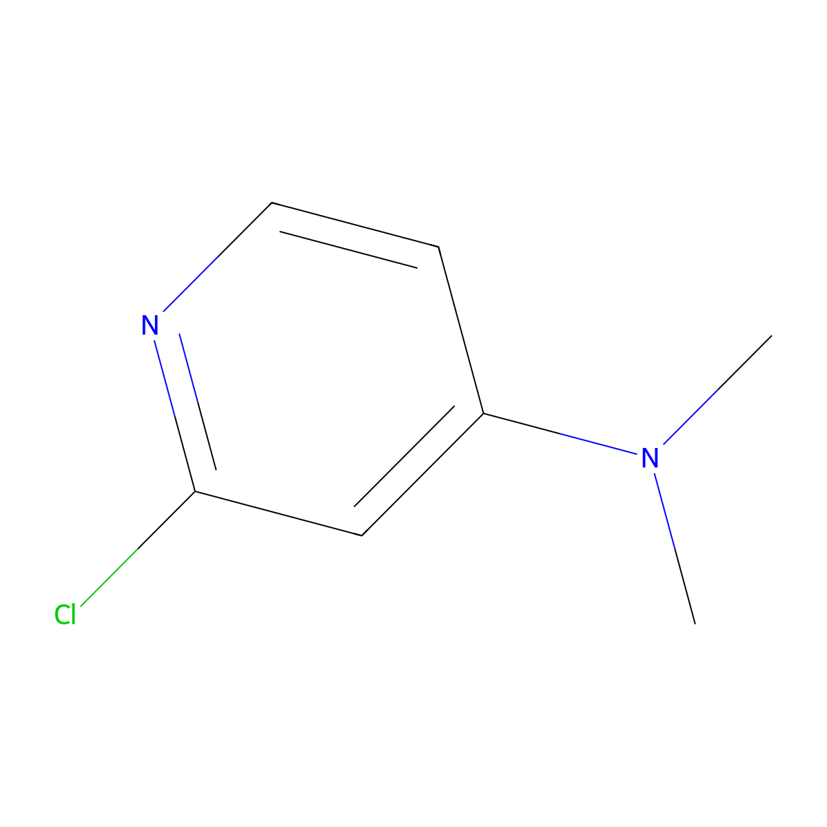 2-Chloro-4-(dimethylamino)pyridine molecular structure, CAS 59047-70-0