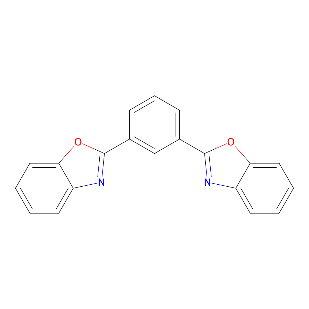 1,3-Bis(benzo[d]oxazol-2-yl)benzene molecular structure, CAS 59049-84-2