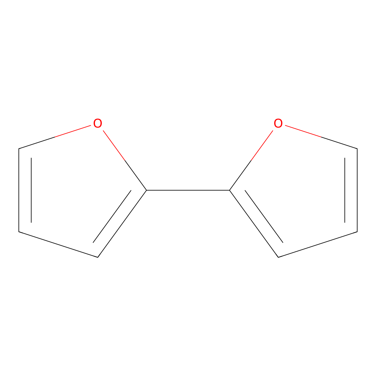 2,2'-Bifuran molecular structure, CAS 5905-00-0