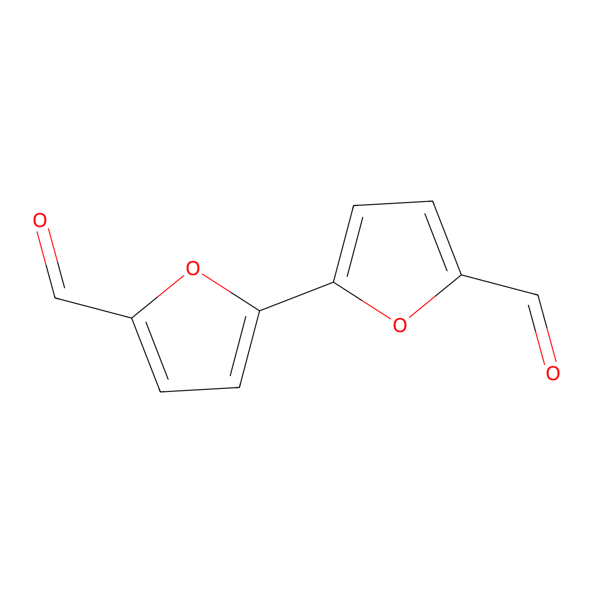 (2,2'-Bifuran)-5,5'-dicarbaldehyde molecular structure, CAS 5905-01-1
