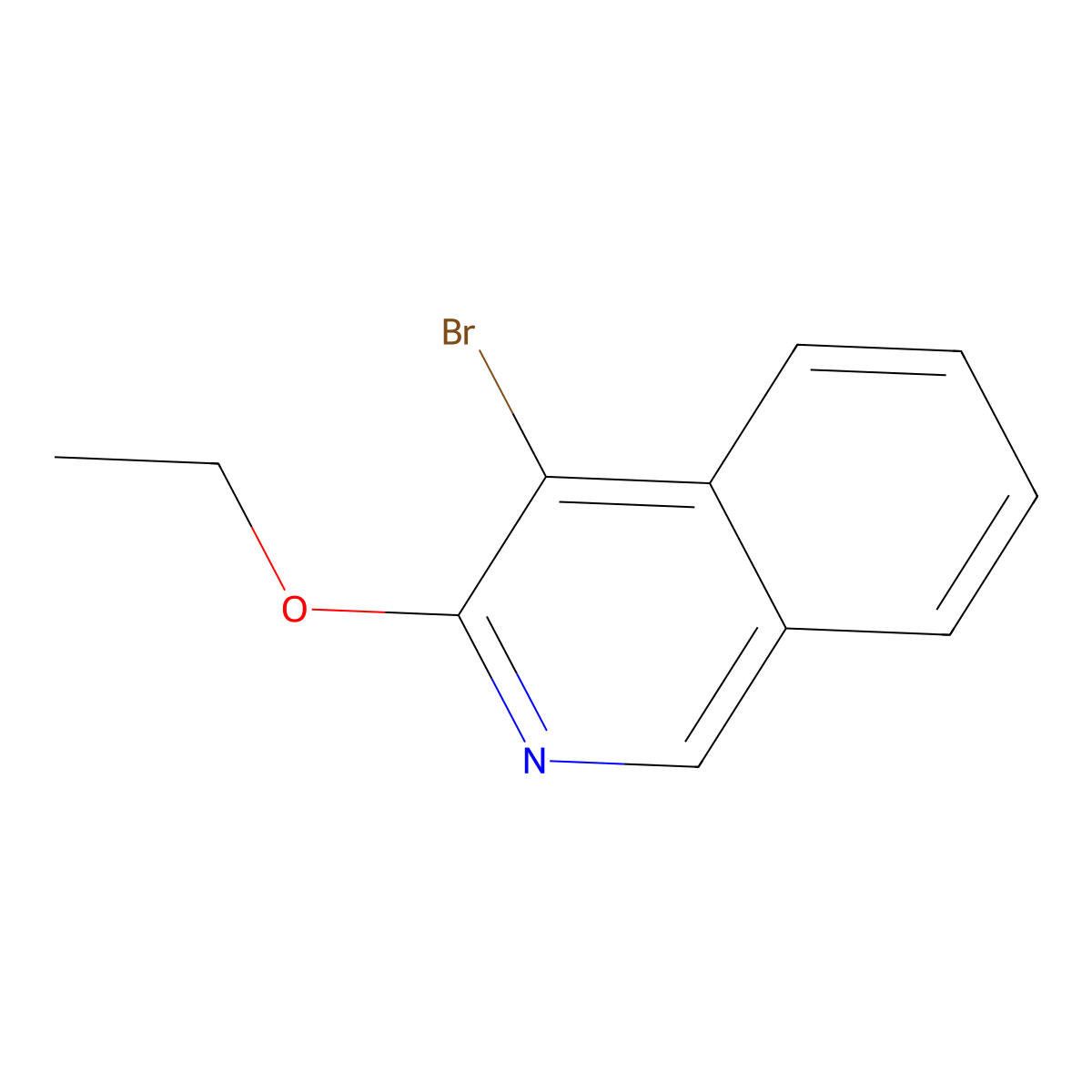 4-Bromo-3-ethoxyisoquinoline molecular structure, CAS 59050-57-6