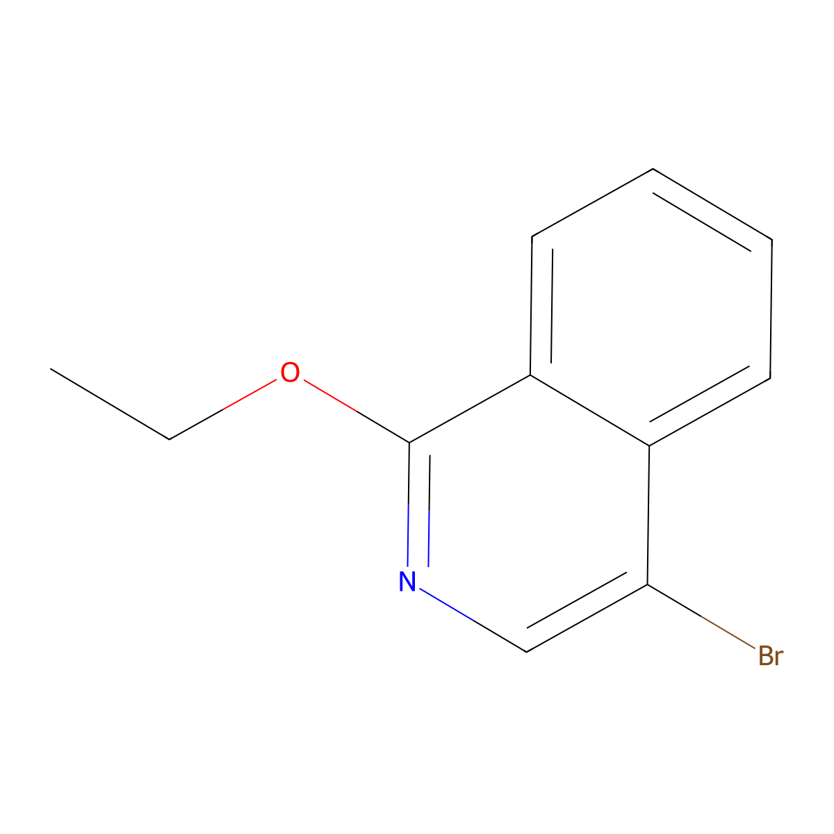 4-Bromo-1-ethoxyisoquinoline molecular structure, CAS 59050-59-8
