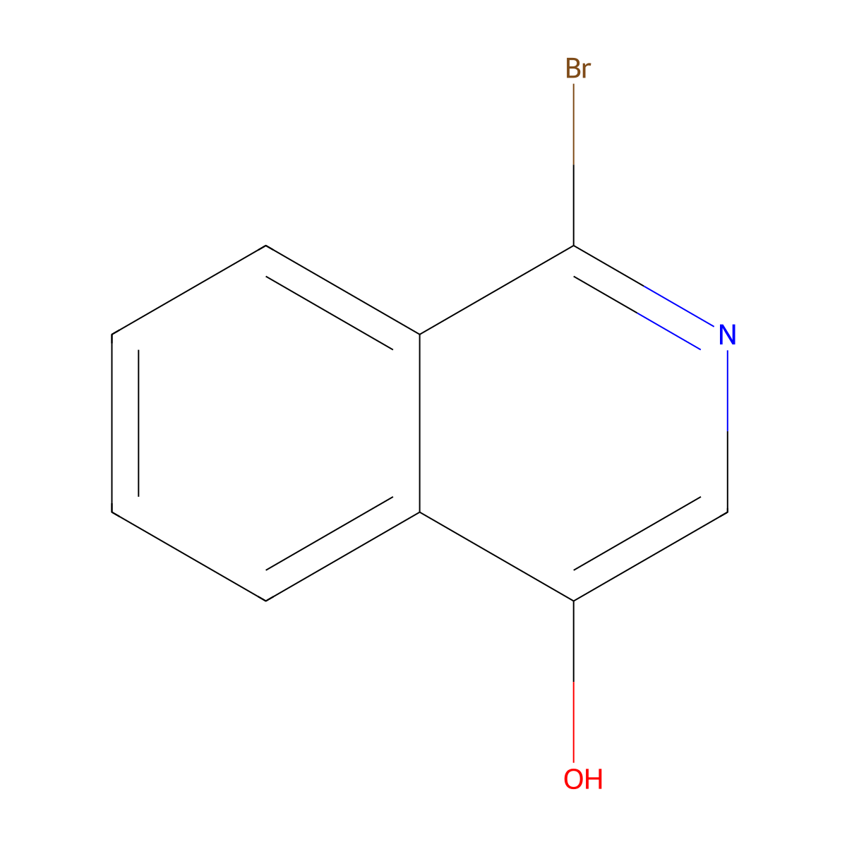 1-Bromoisoquinolin-4-ol molecular structure, CAS 59050-69-0