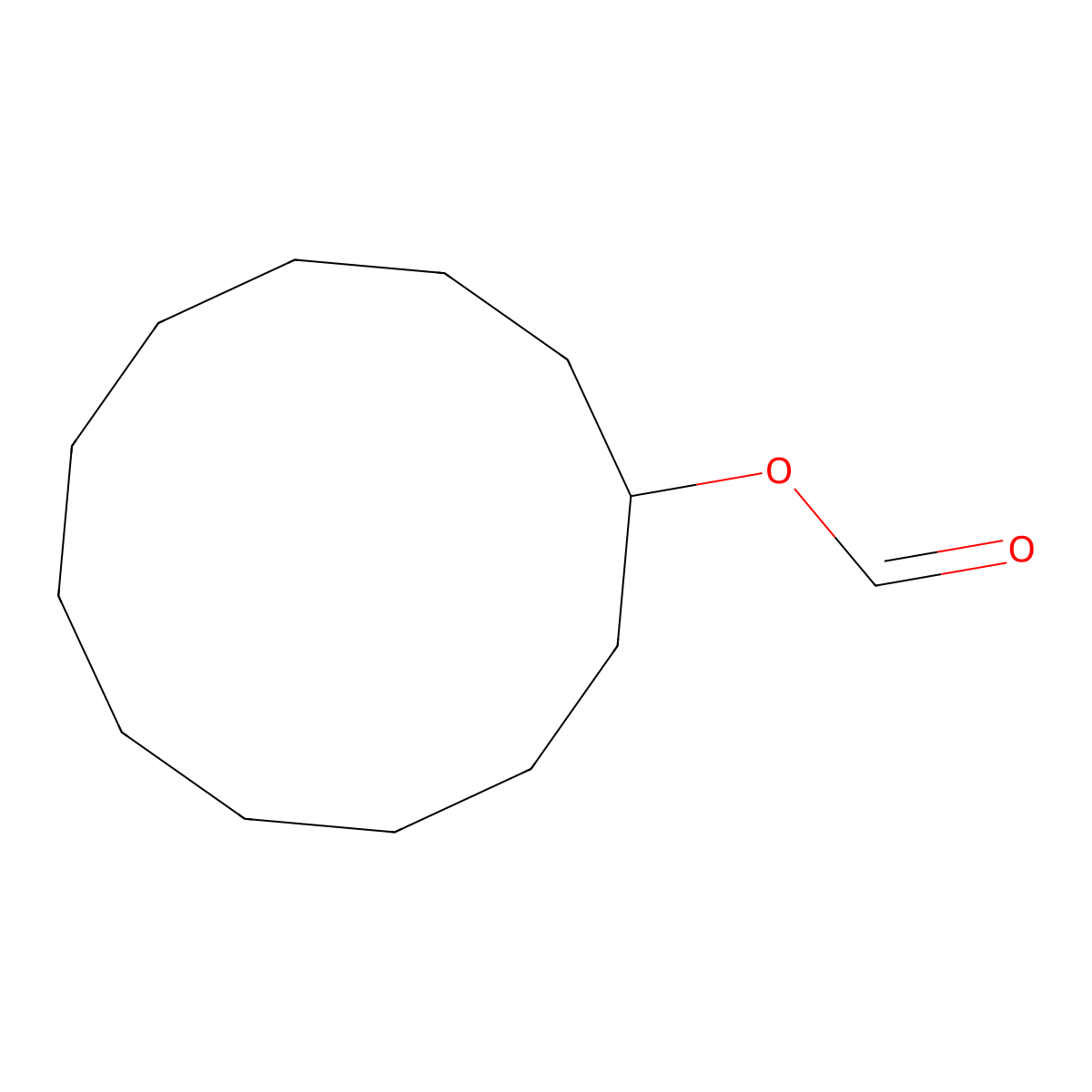Cyclododecanol, 1-formate molecular structure, CAS 59052-82-3