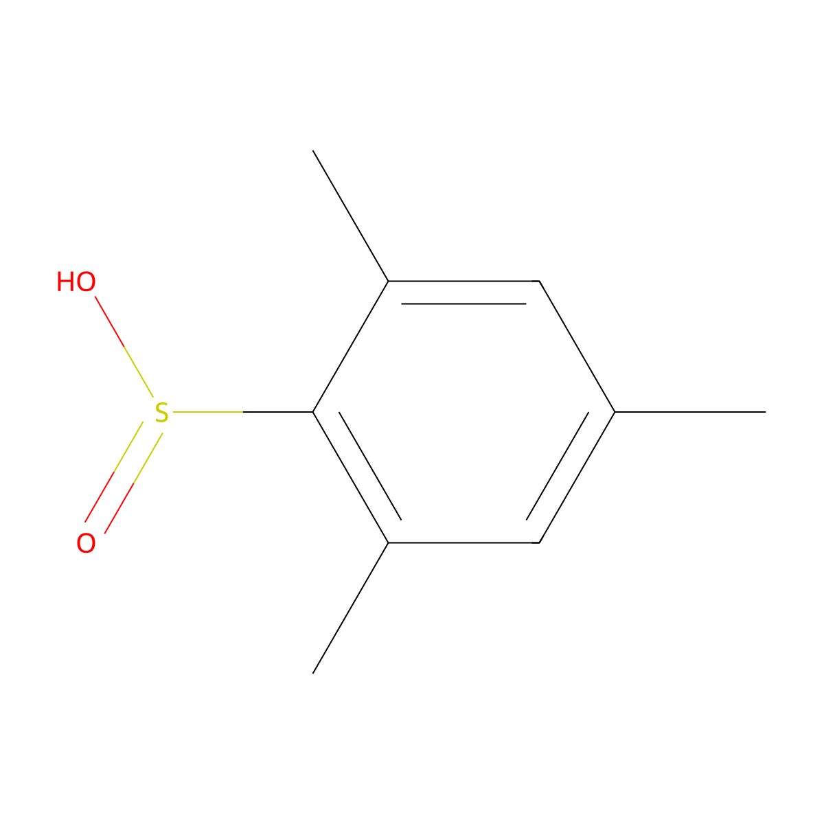 2,4,6-Trimethylbenzenesulfinic acid molecular structure, CAS 59057-35-1