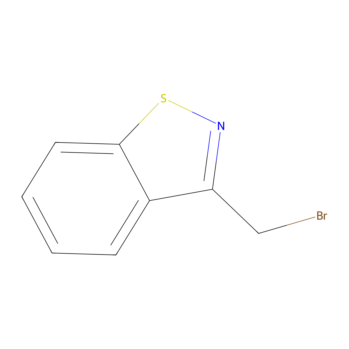 3-(Bromomethyl)-1,2-benzothiazole molecular structure, CAS 59057-83-9