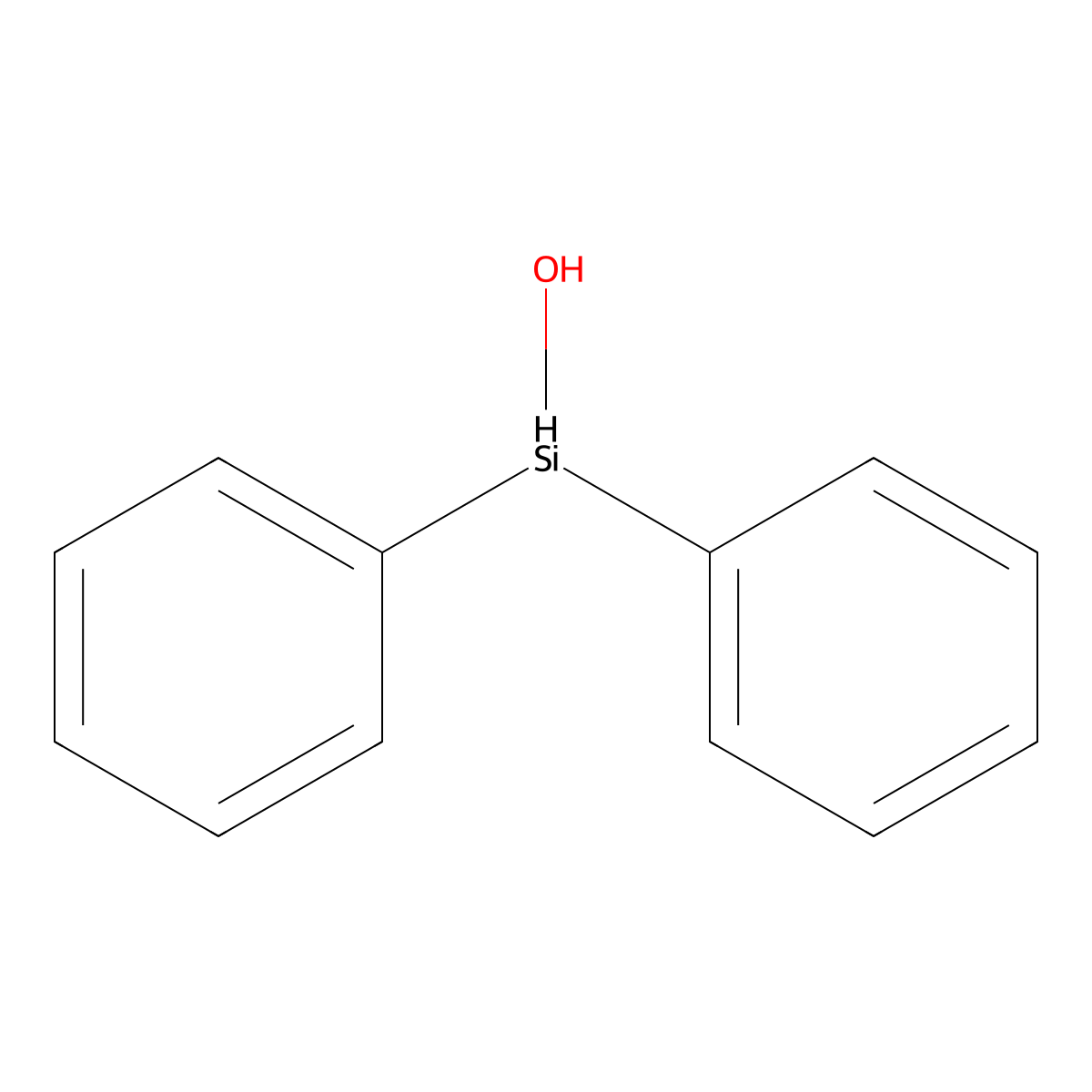 Hydroxy(diphenyl)silane molecular structure, CAS 5906-79-6