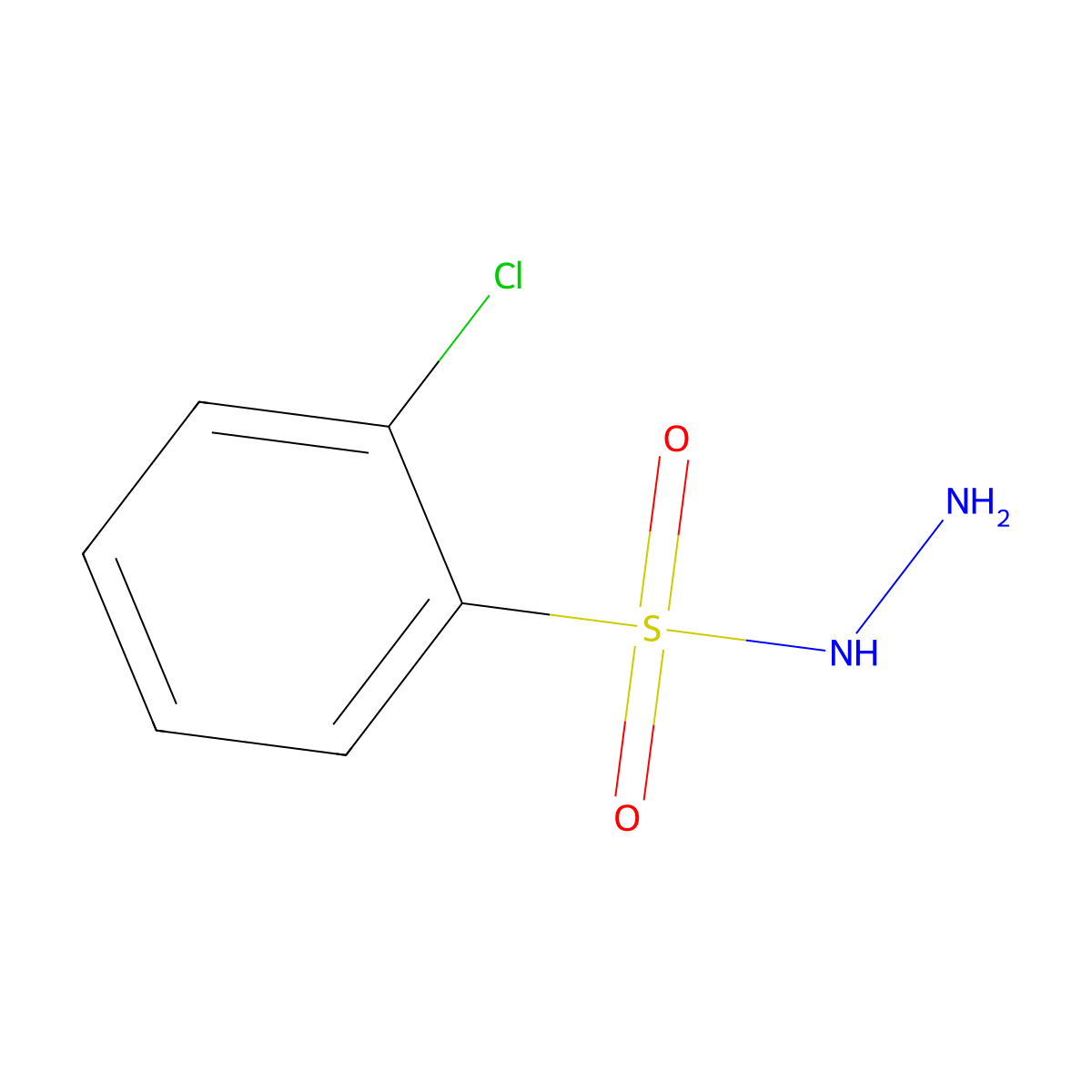 2-Chlorobenzenesulfonohydrazide molecular structure, CAS 5906-98-9