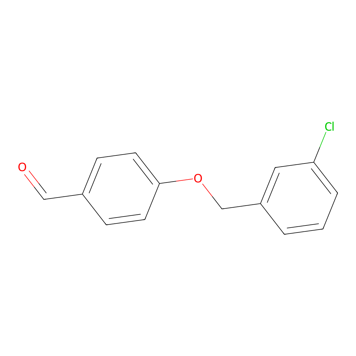 4-[(3-Chlorophenyl)methoxy]benzaldehyde molecular structure, CAS 59067-43-5