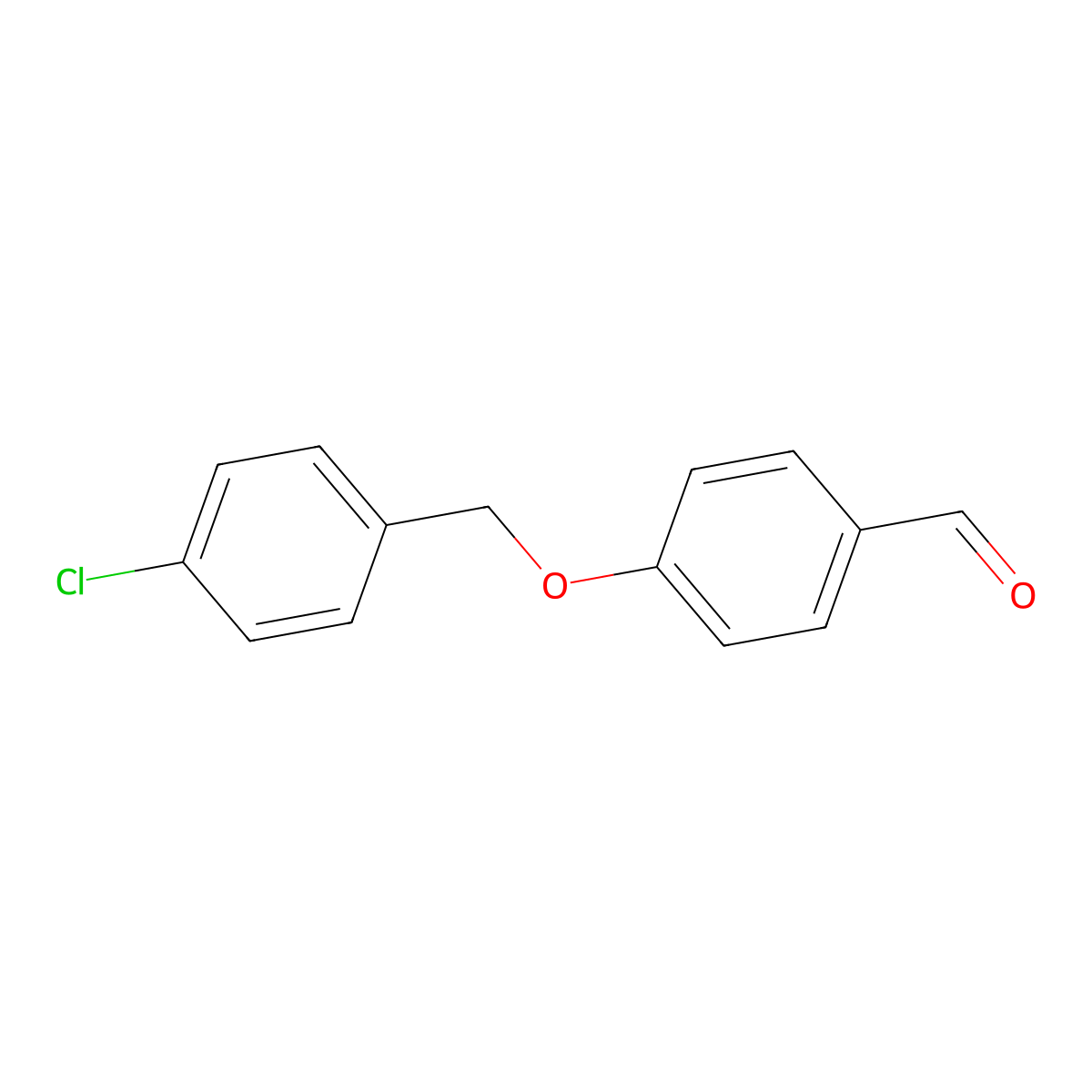 4-[(4-Chlorobenzyl)oxy]benzaldehyde molecular structure, CAS 59067-46-8