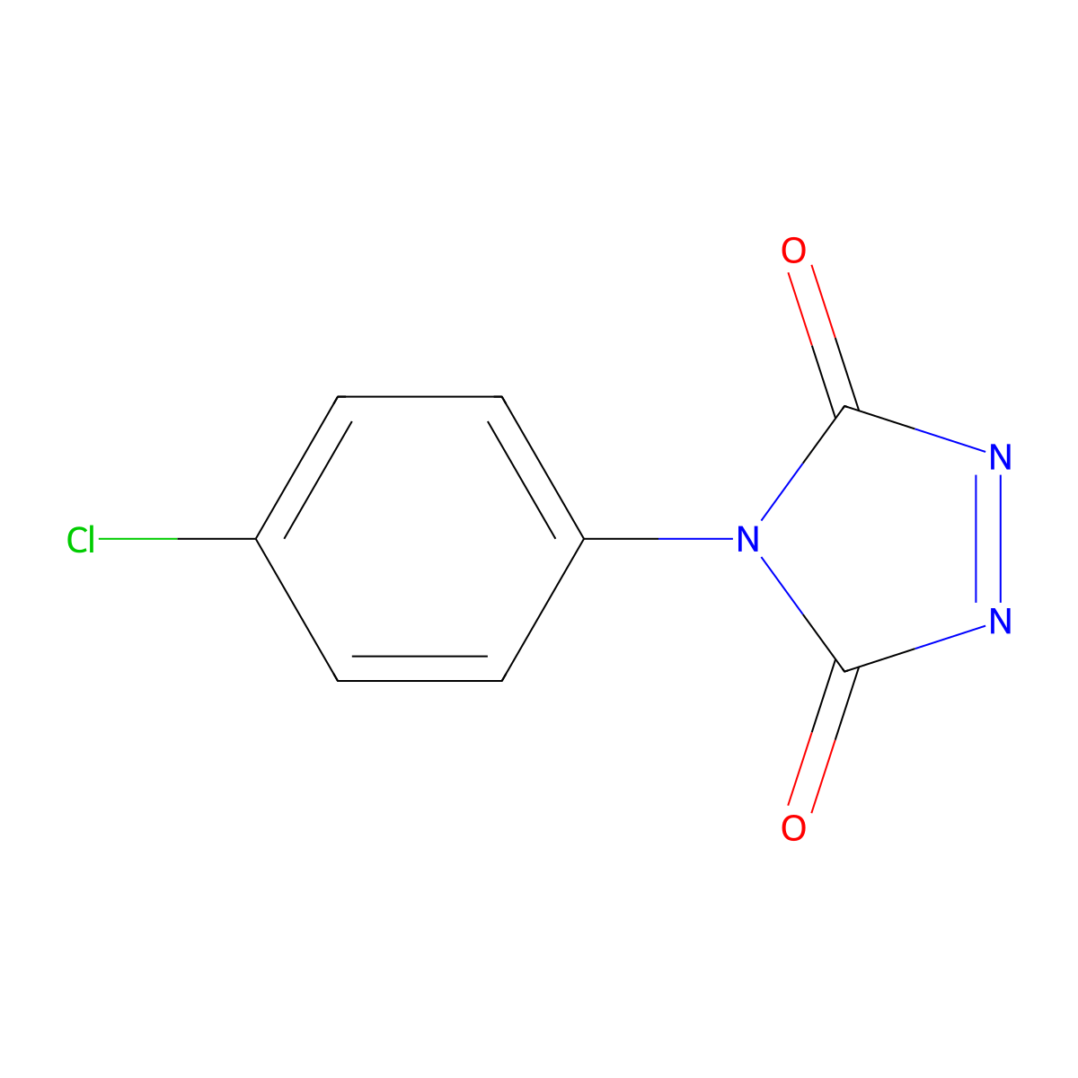 4-(4-Chlorophenyl)-3H-1,2,4-triazole-3,5(4H)-dione molecular structure, CAS 59068-43-8