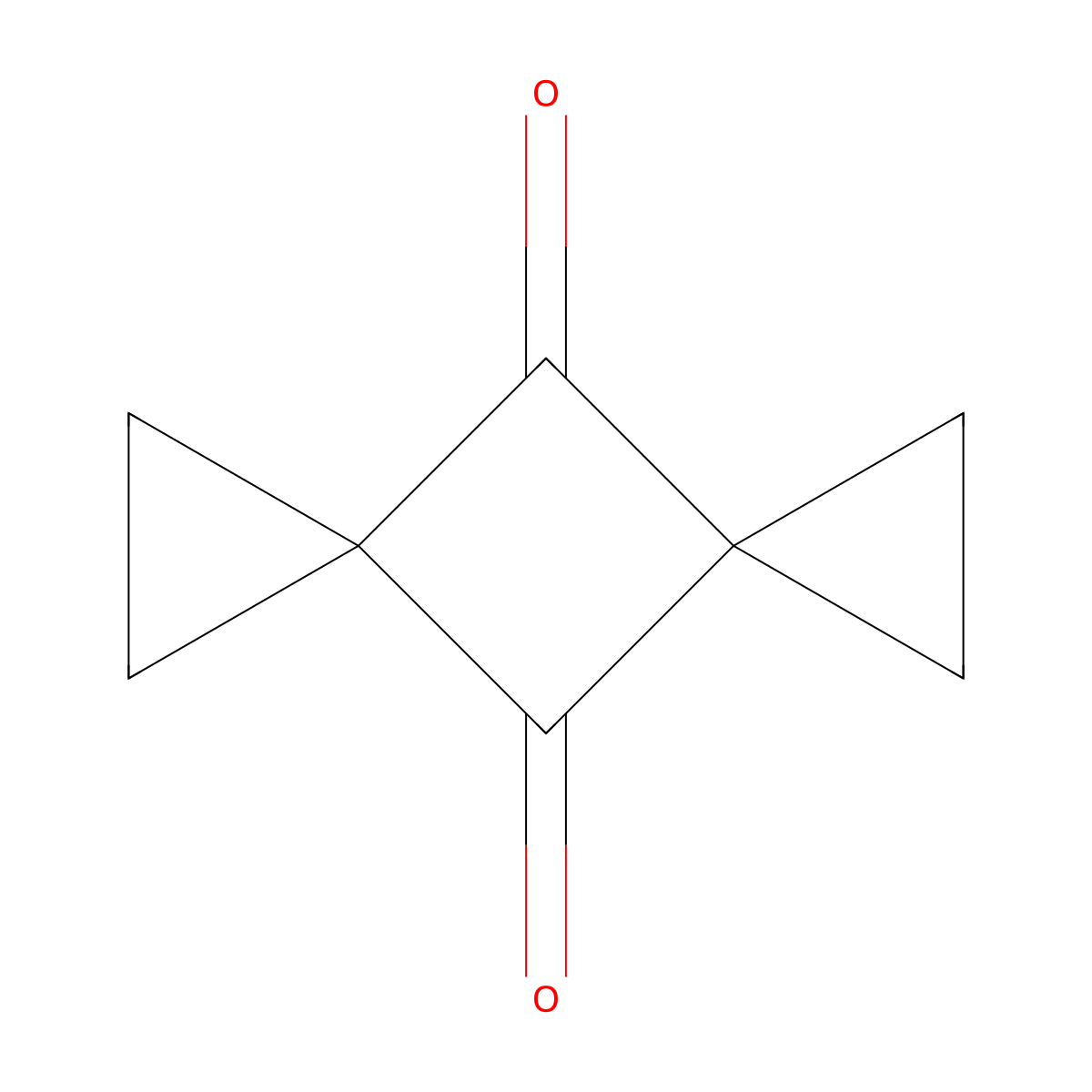 Dispiro[2.1.2^{5}.1^{3}]octane-4,8-dione molecular structure, CAS 59078-46-5