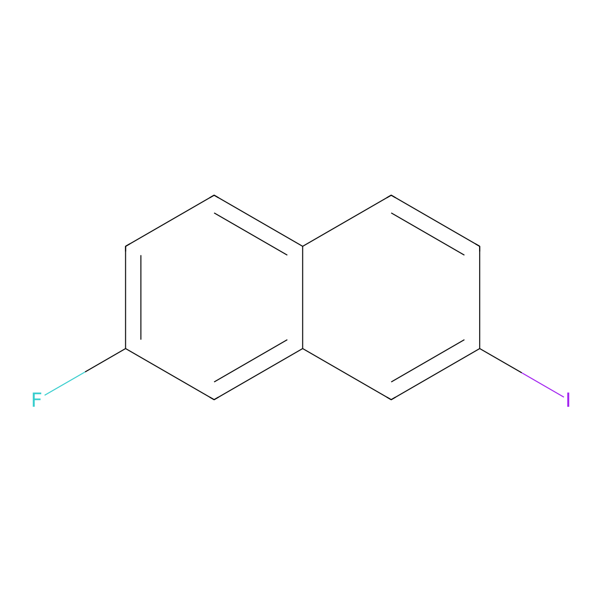 2-Fluoro-7-iodonaphthalene molecular structure, CAS 59079-76-4