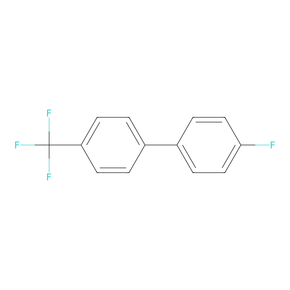 4-Fluoro-4'-(trifluoromethyl)-1,1'-biphenyl molecular structure, CAS 59079-87-7