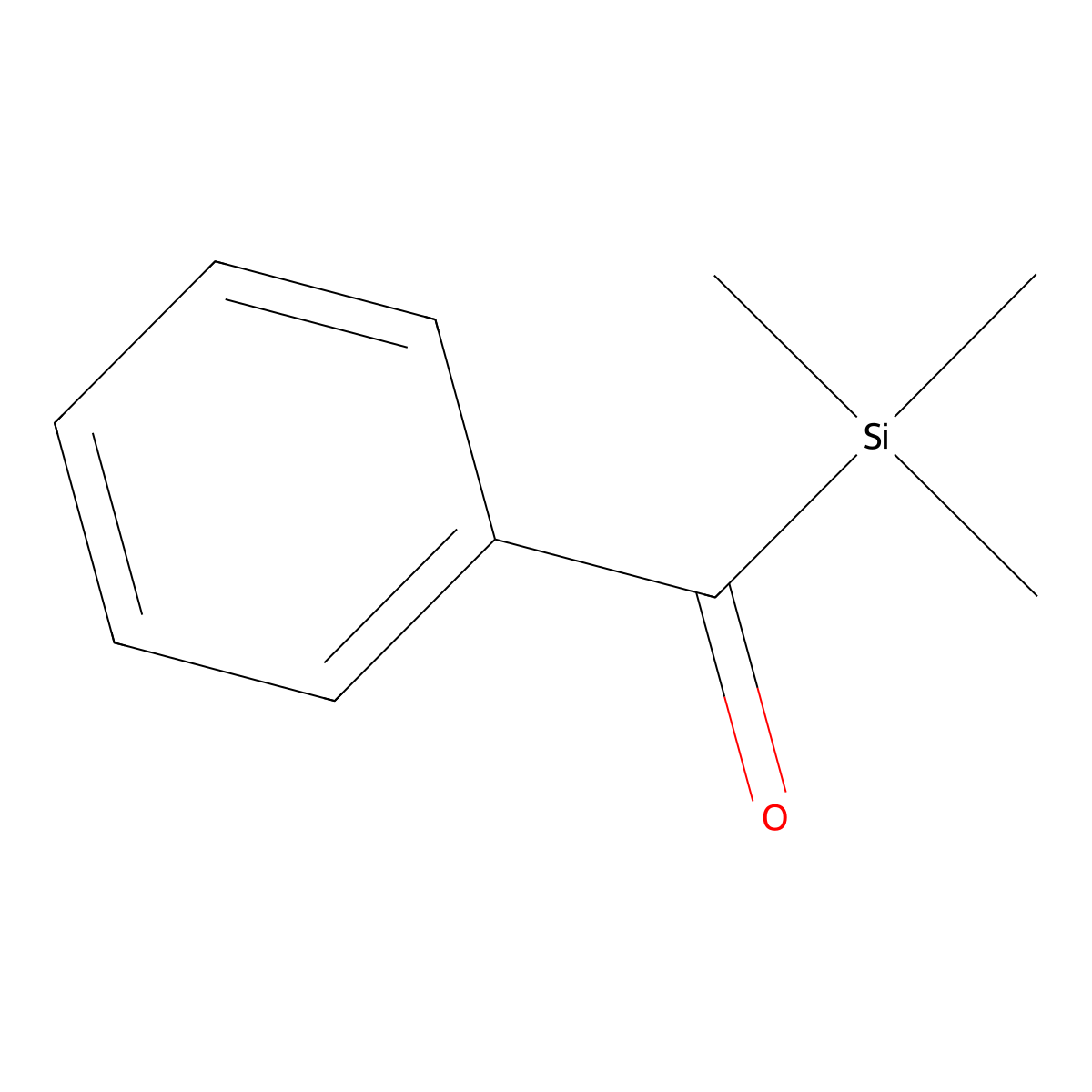 Phenyl(trimethylsilyl)methanone molecular structure, CAS 5908-41-8