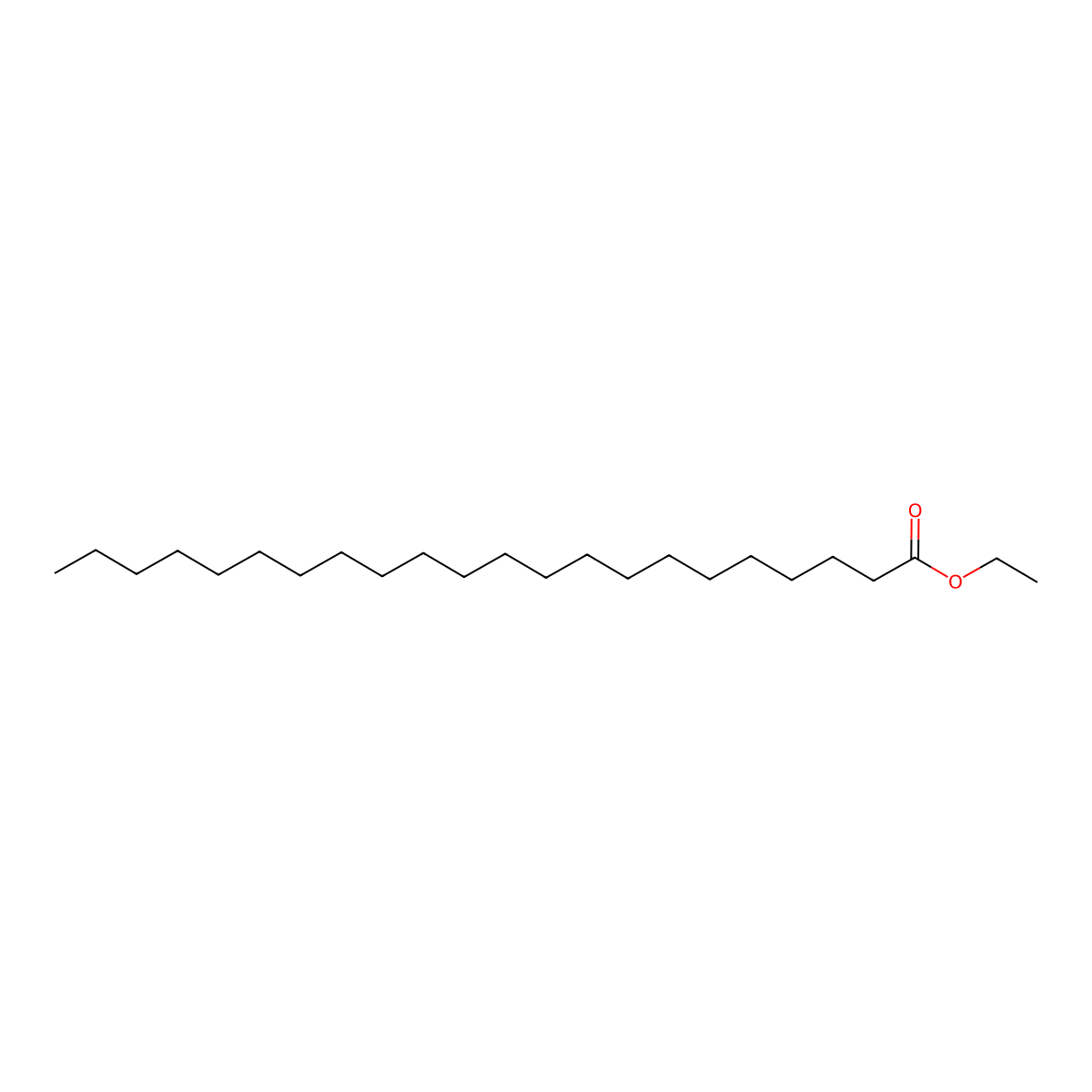 Ethyl behenate molecular structure, CAS 5908-87-2