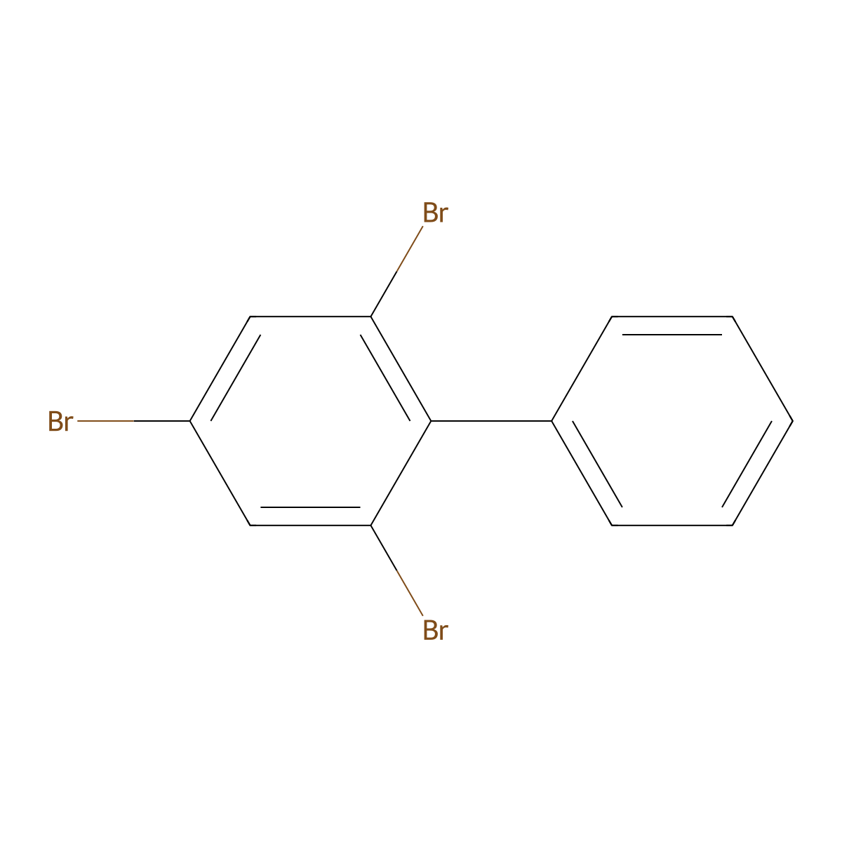2,4,6-Tribromobiphenyl molecular structure, CAS 59080-33-0