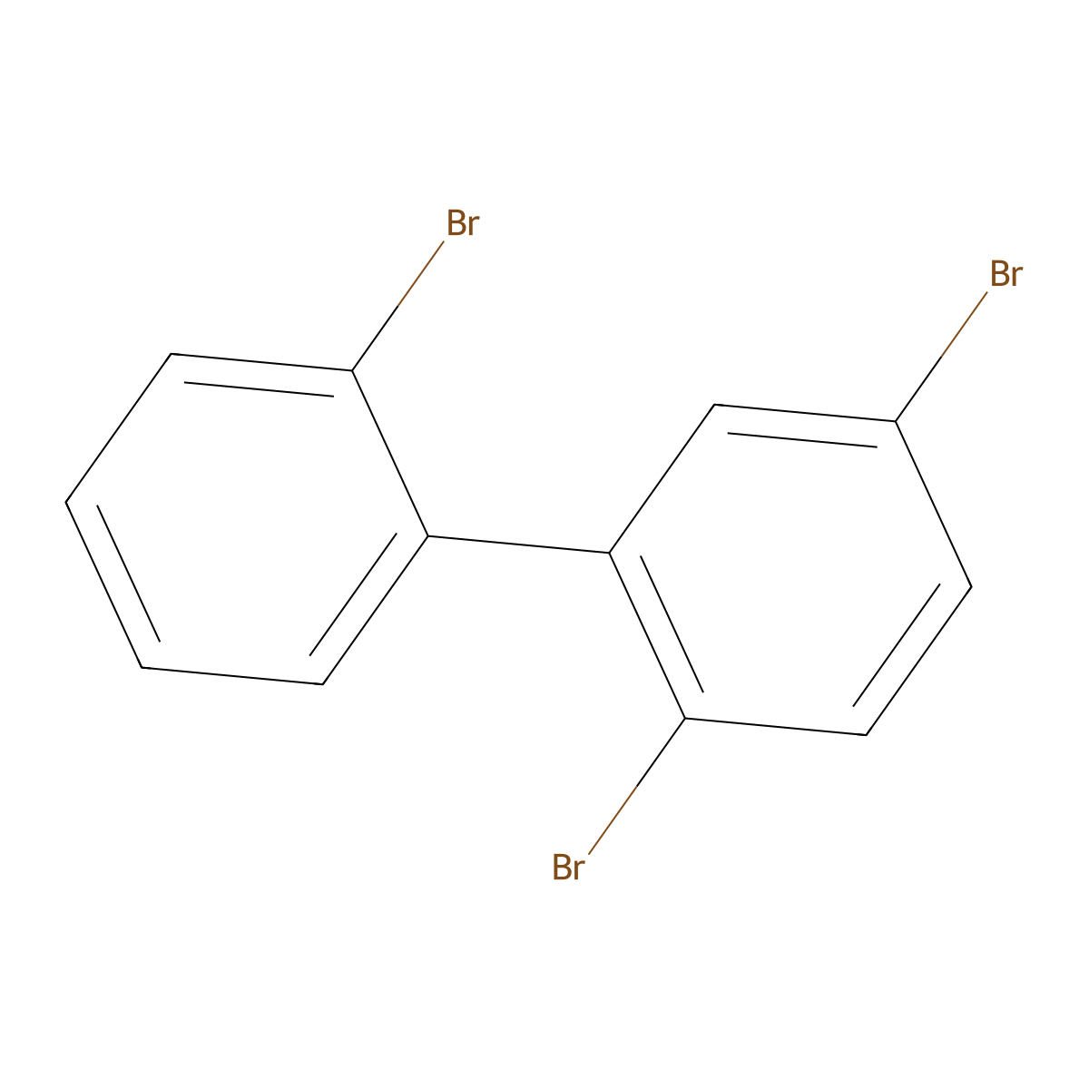 2,2',5-Tribromobiphenyl molecular structure, CAS 59080-34-1