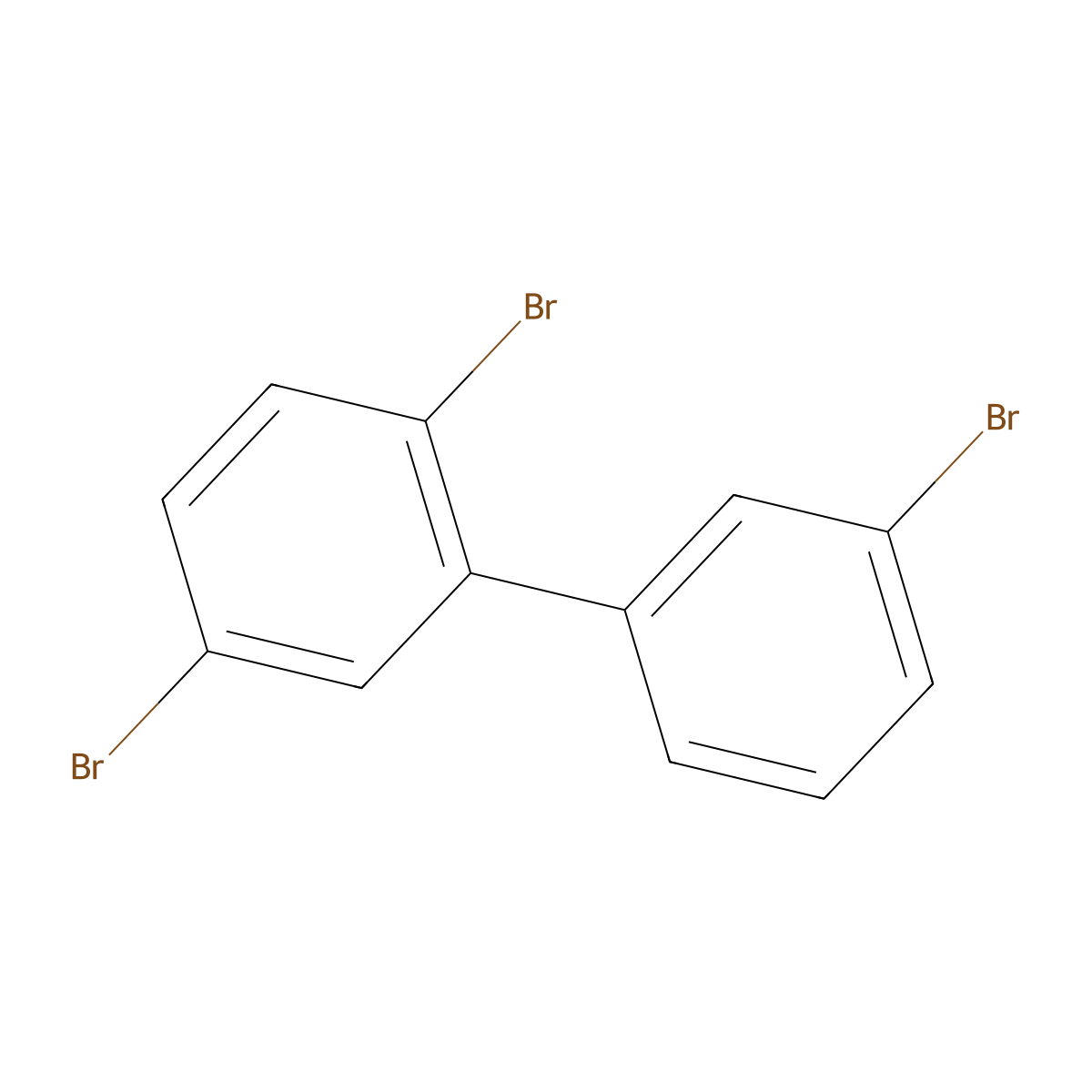 2,3',5-Tribromobiphenyl molecular structure, CAS 59080-35-2