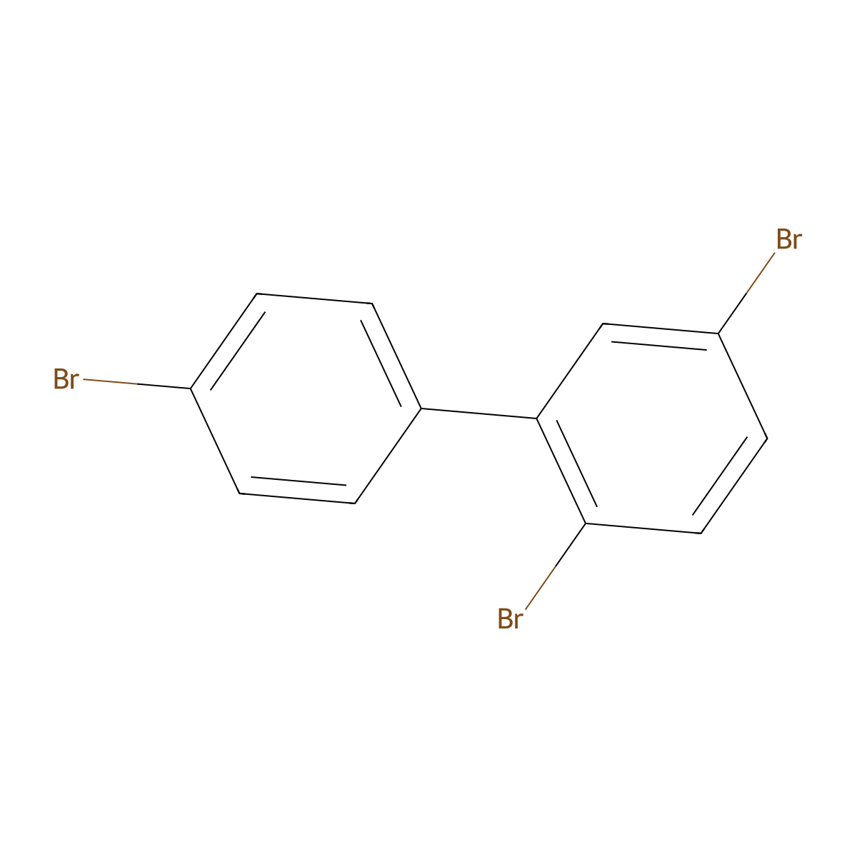 2,4',5-Tribromobiphenyl molecular structure, CAS 59080-36-3