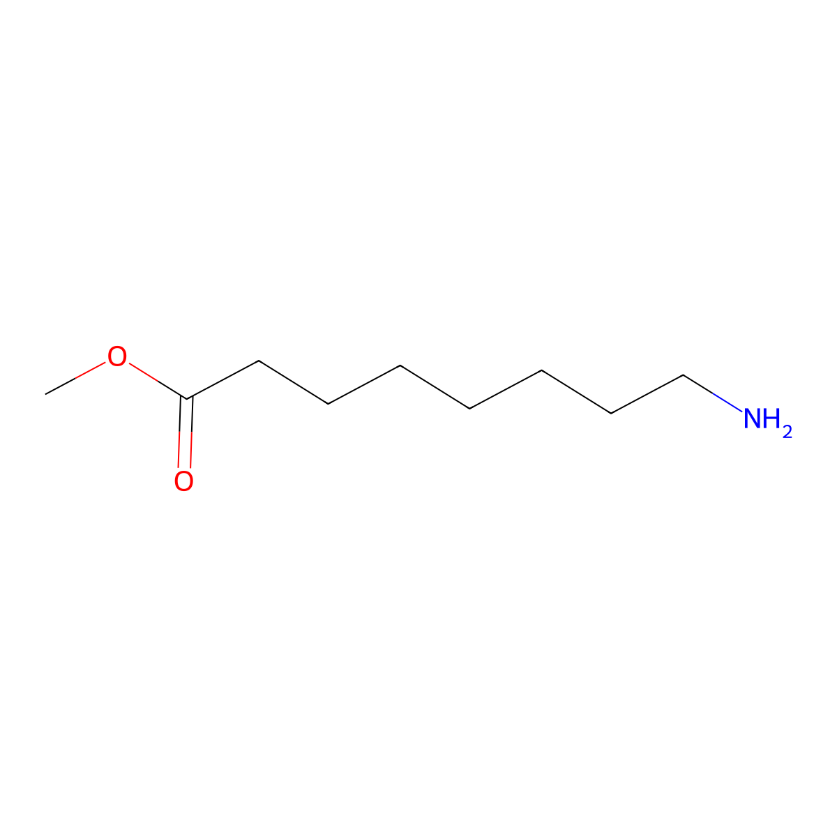 Methyl 8-aminooctanoate molecular structure, CAS 59080-49-8