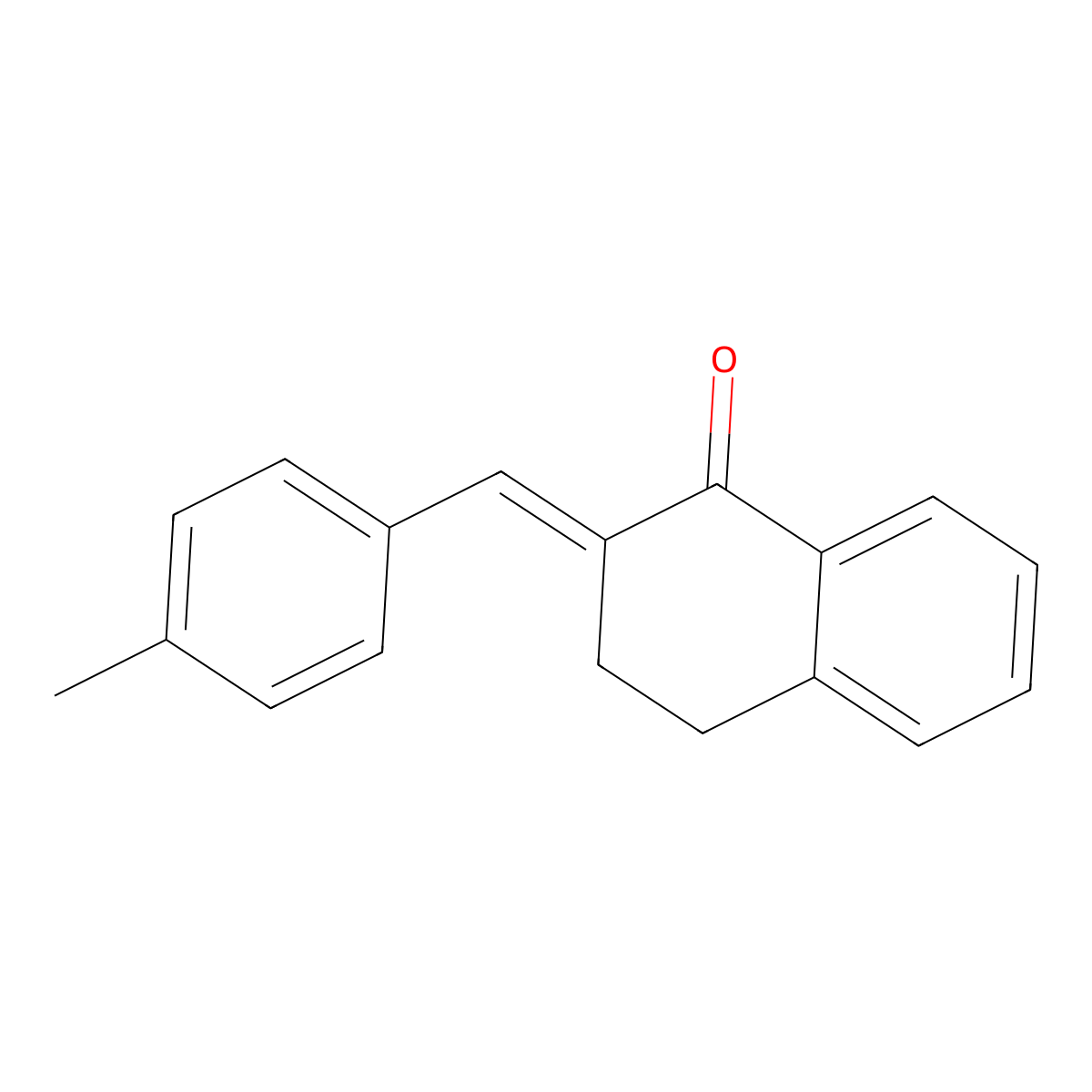 (2E)-3,4-Dihydro-2-((4-methylphenyl)methylene)-1(2H)-naphthalenone molecular structure, CAS 59082-26-7