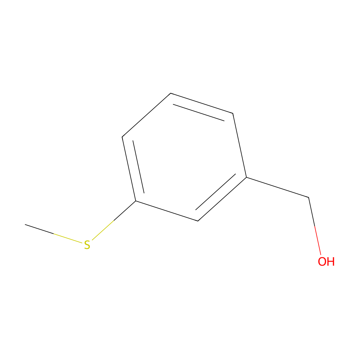 (3-Methylsulfanylphenyl)methanol molecular structure, CAS 59083-33-9