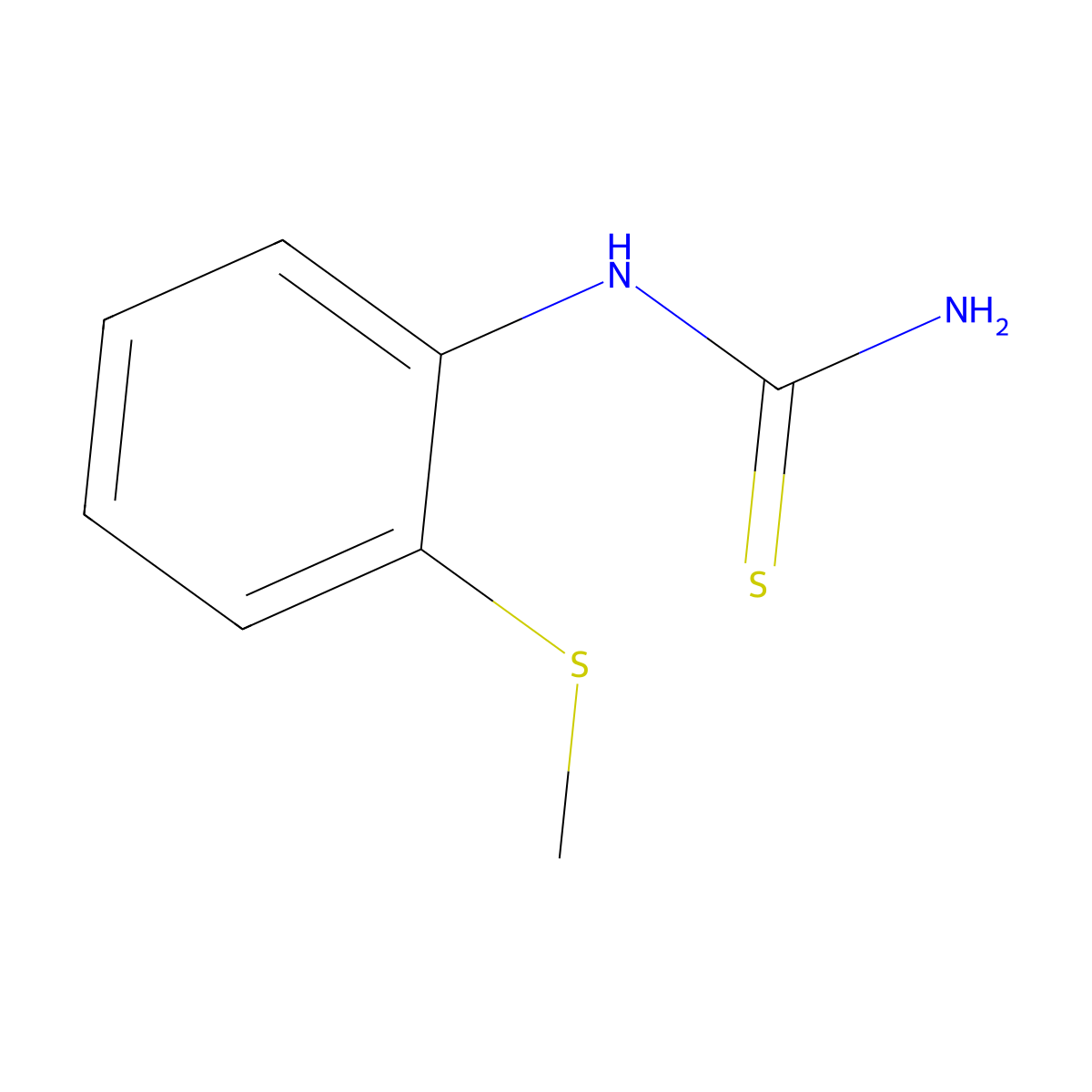 N-(2-(Methylthio)phenyl)thiourea molecular structure, CAS 59084-10-5