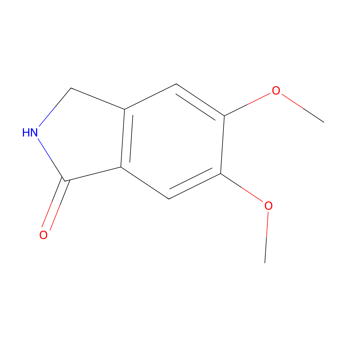 5,6-Dimethoxyisoindolin-1-one molecular structure, CAS 59084-72-9