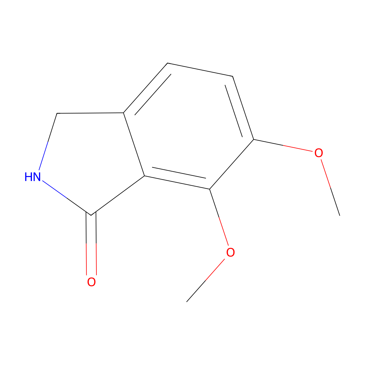 6,7-Dimethoxyisoindolin-1-one molecular structure, CAS 59084-79-6