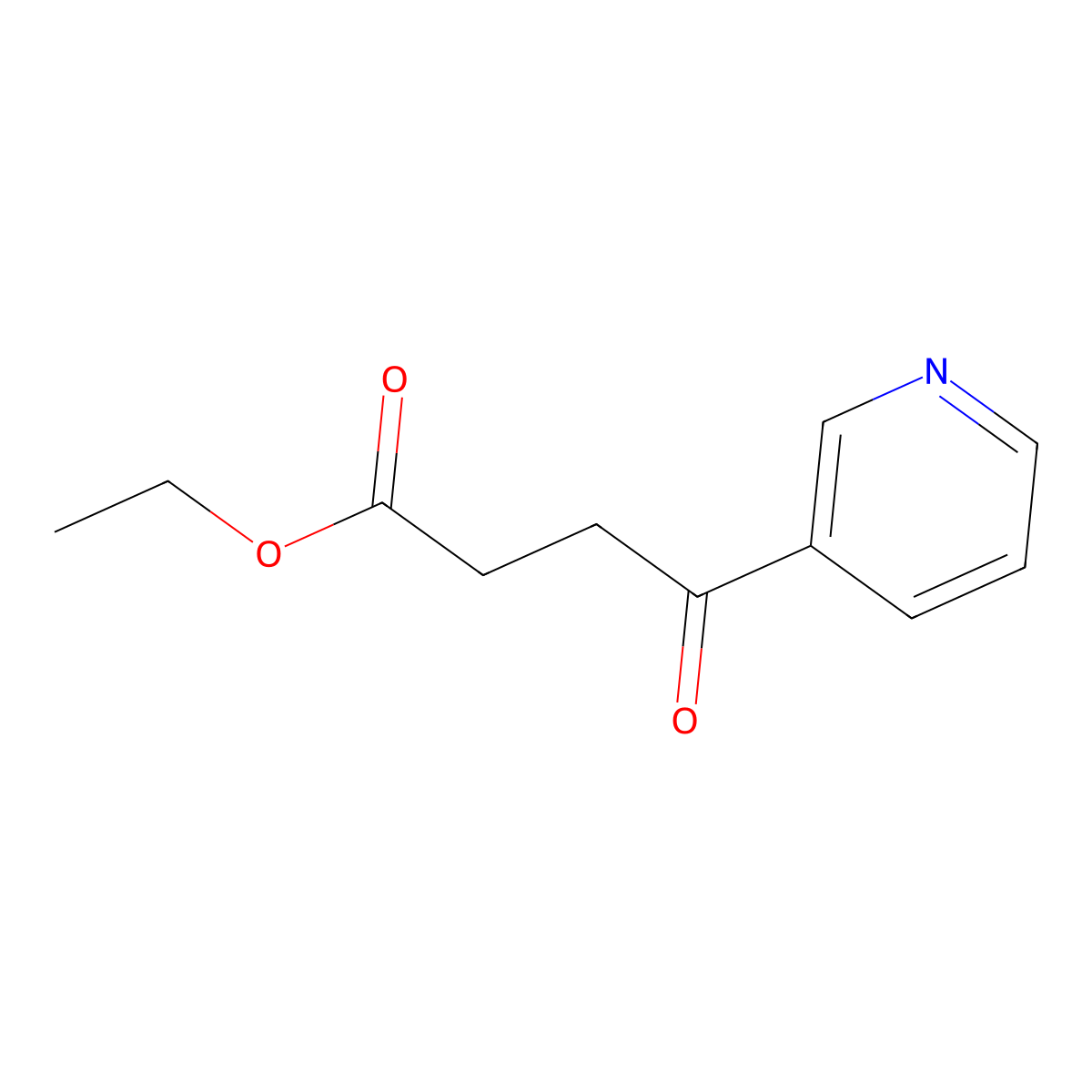Ethyl 4-oxo-4-(pyridin-3-yl)butanoate molecular structure, CAS 59086-27-0