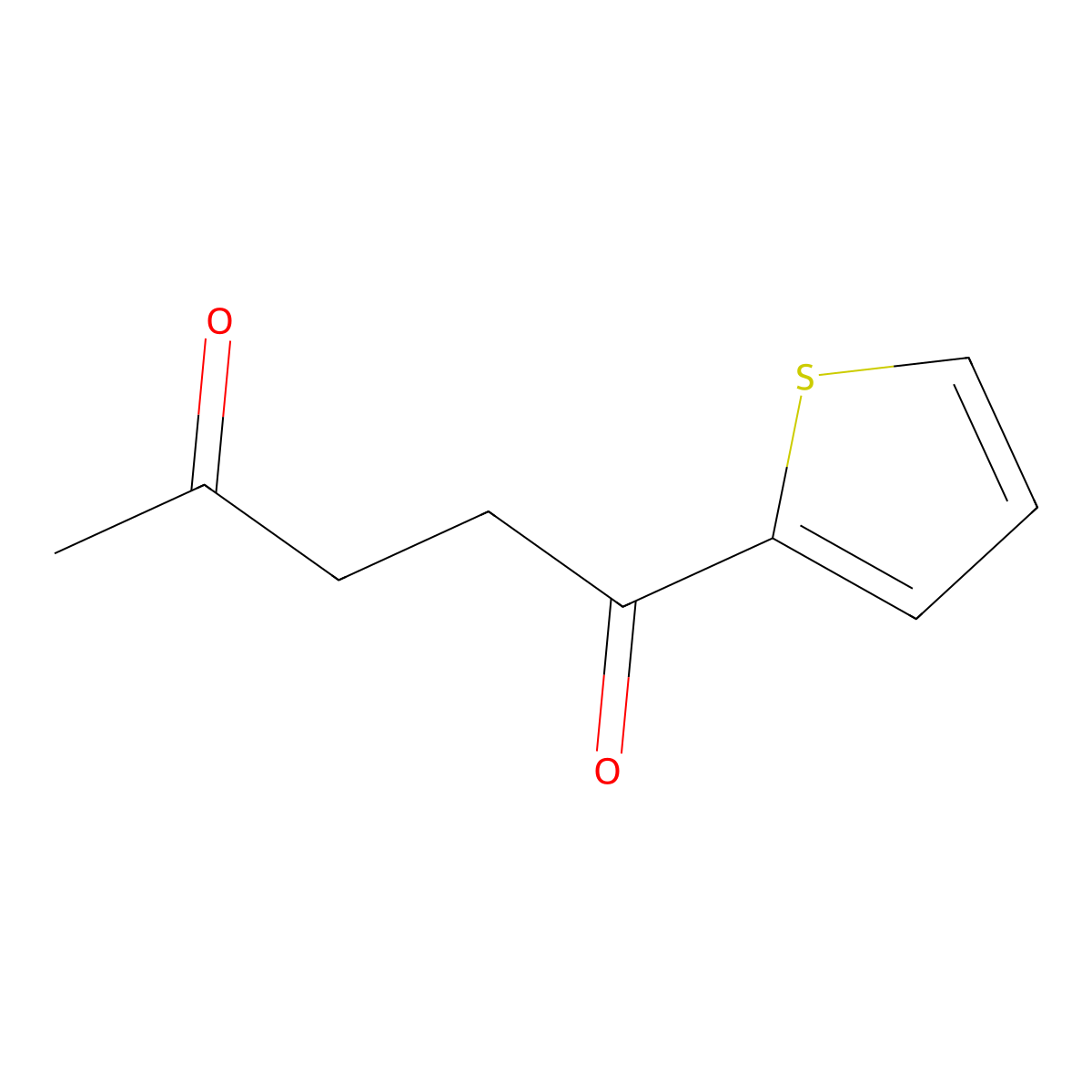 1,4-Pentanedione, 1-(2-thienyl)- molecular structure, CAS 59086-28-1