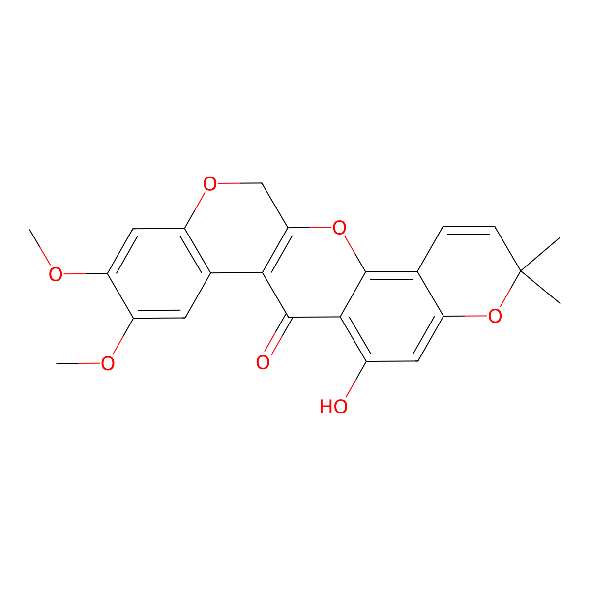 Dehydrotoxicarol molecular structure, CAS 59086-93-0