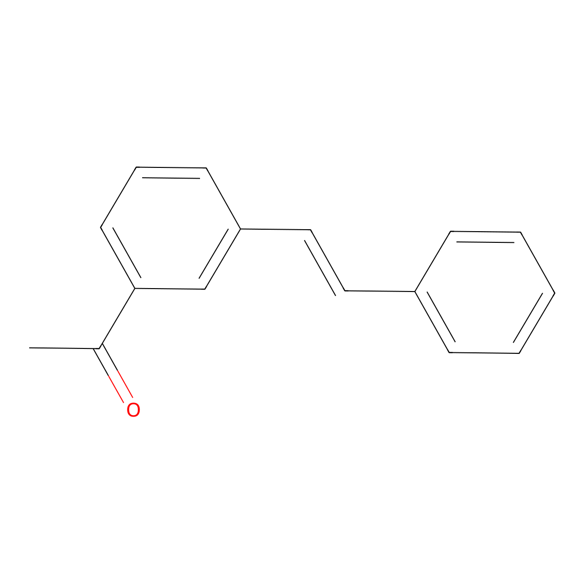 Ethanone, 1-[3-(2-phenylethenyl)phenyl]- molecular structure, CAS 59089-10-0