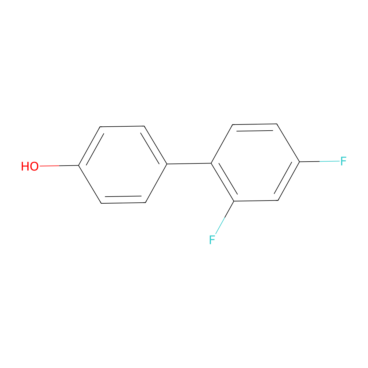 2',4'-Difluoro(1,1'-biphenyl)-4-ol molecular structure, CAS 59089-68-8