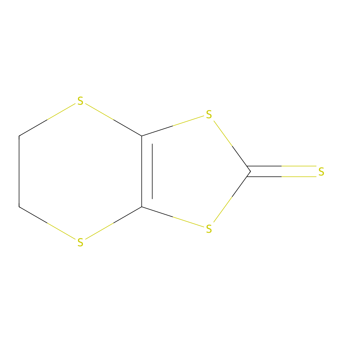 4,5-Ethylenedithio-1,3-dithiole-2-thione molecular structure, CAS 59089-89-3