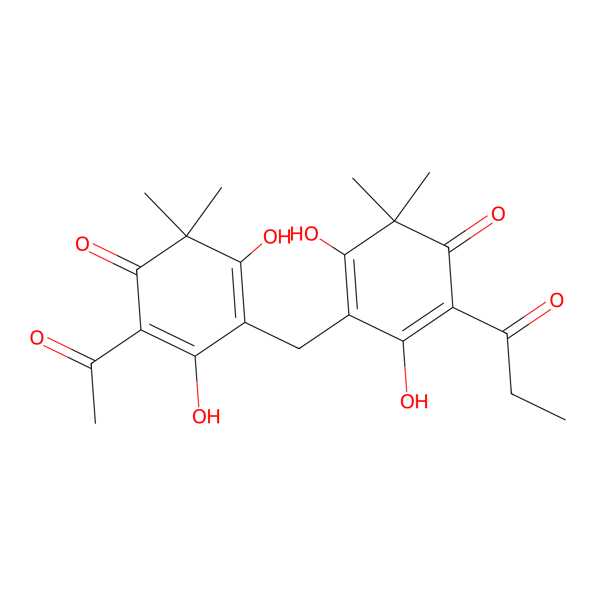 Albaspidin AP molecular structure, CAS 59092-91-0