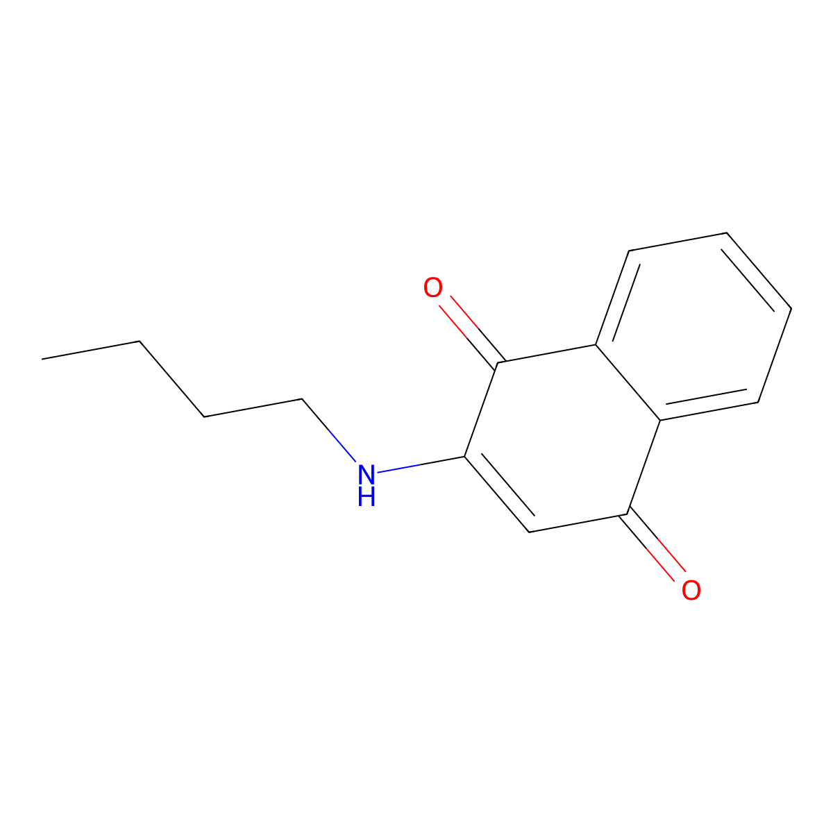 2-(Butylamino)naphthalene-1,4-dione molecular structure, CAS 59094-50-7