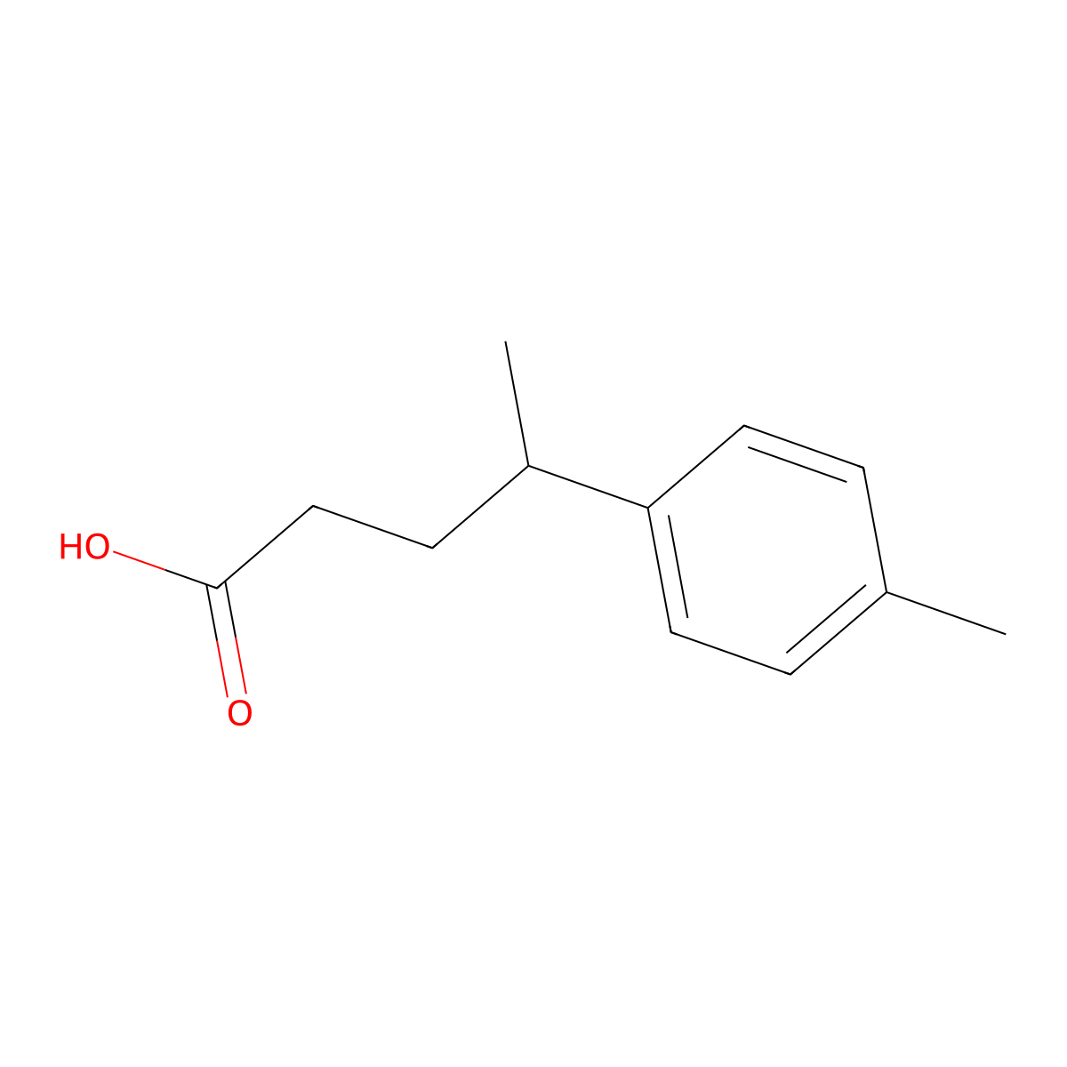 4-(4-Methylphenyl)pentanoic acid molecular structure, CAS 59094-71-2