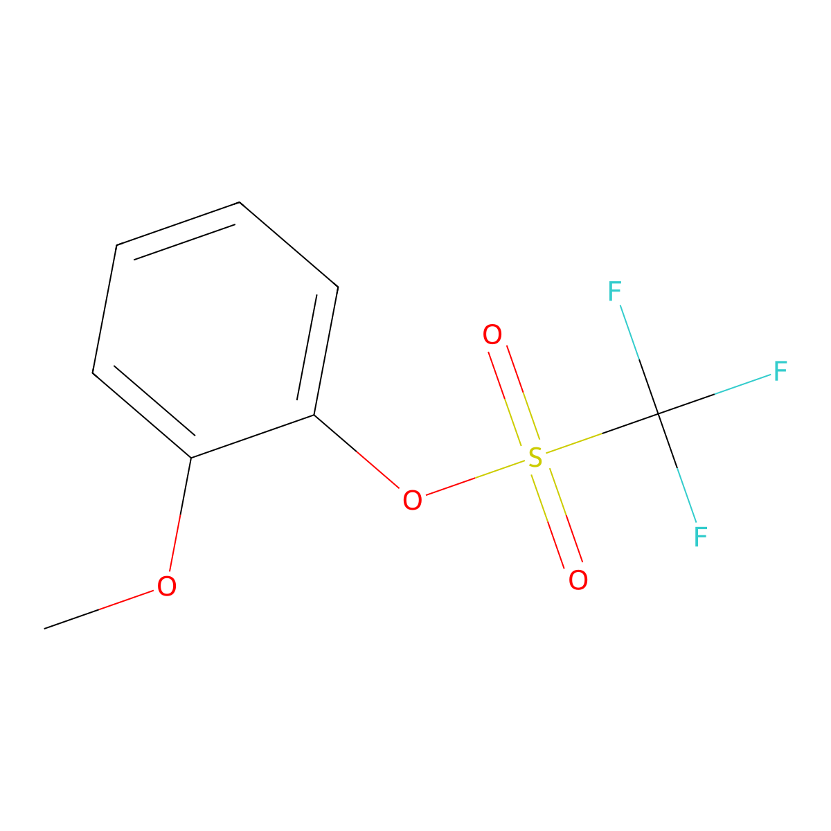 2-Methoxyphenyl Trifluoromethanesulfonate molecular structure, CAS 59099-58-0