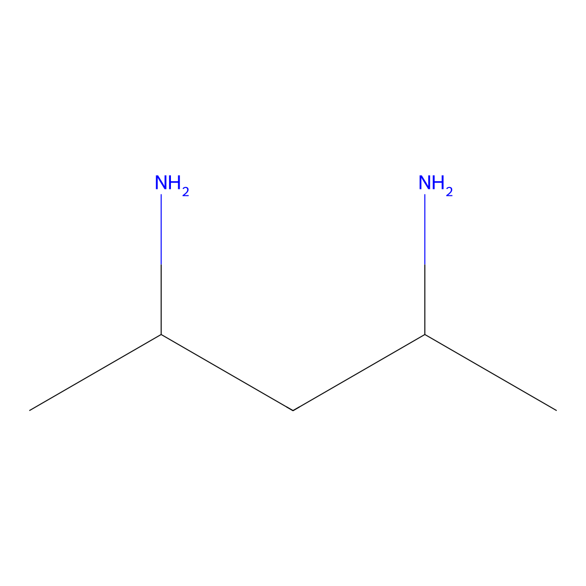 2,4-Pentanediamine molecular structure, CAS 591-05-9
