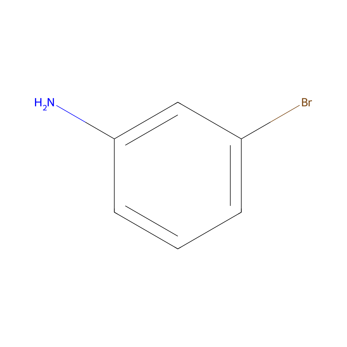 3-Bromoaniline molecular structure, CAS 591-19-5