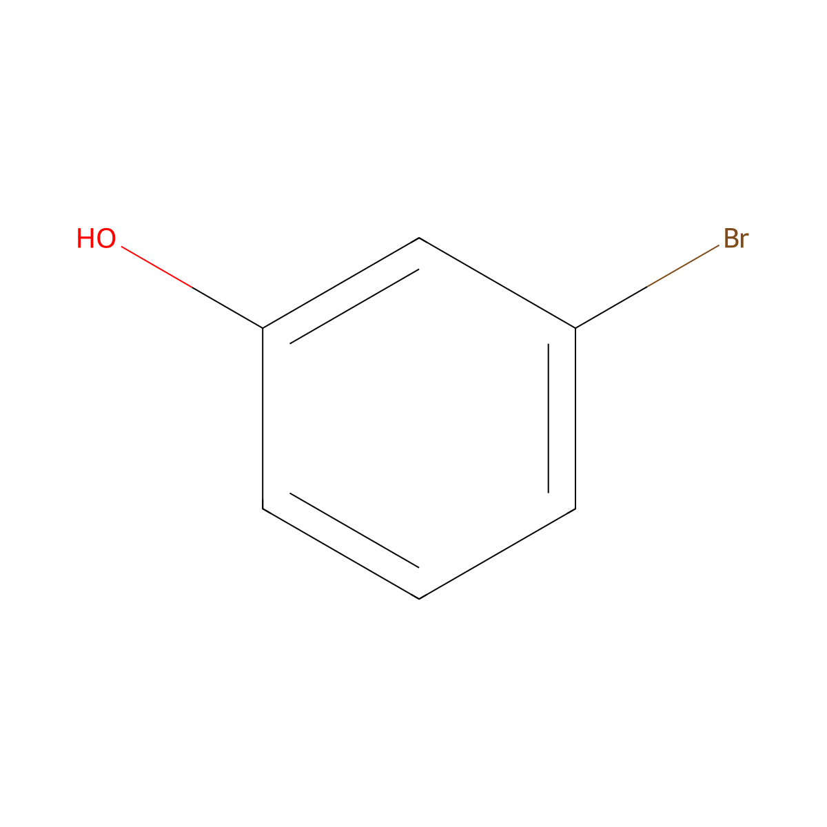 3-Bromophenol molecular structure, CAS 591-20-8