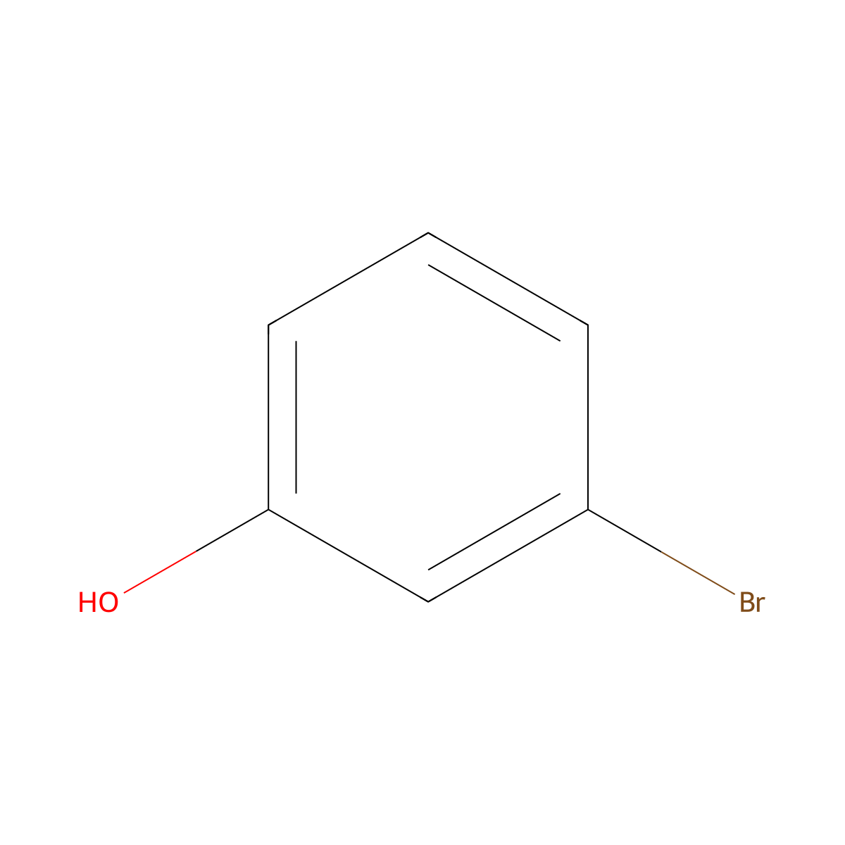 3-Bromophenol molecular structure, CAS 591-20-8