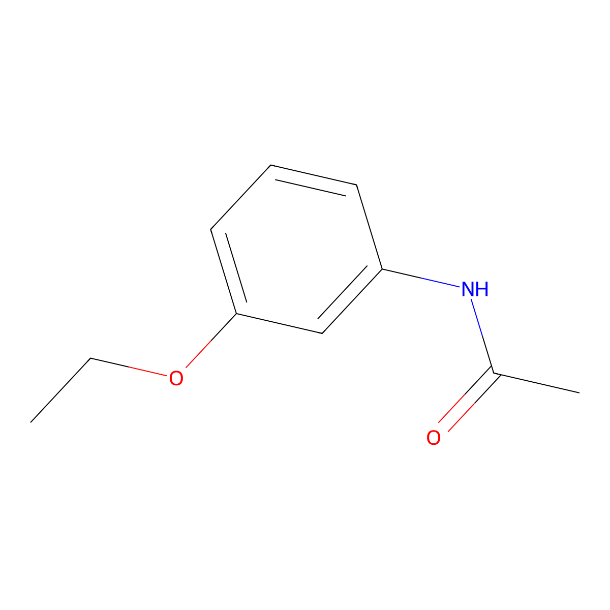 3'-Ethoxyacetanilide molecular structure, CAS 591-33-3