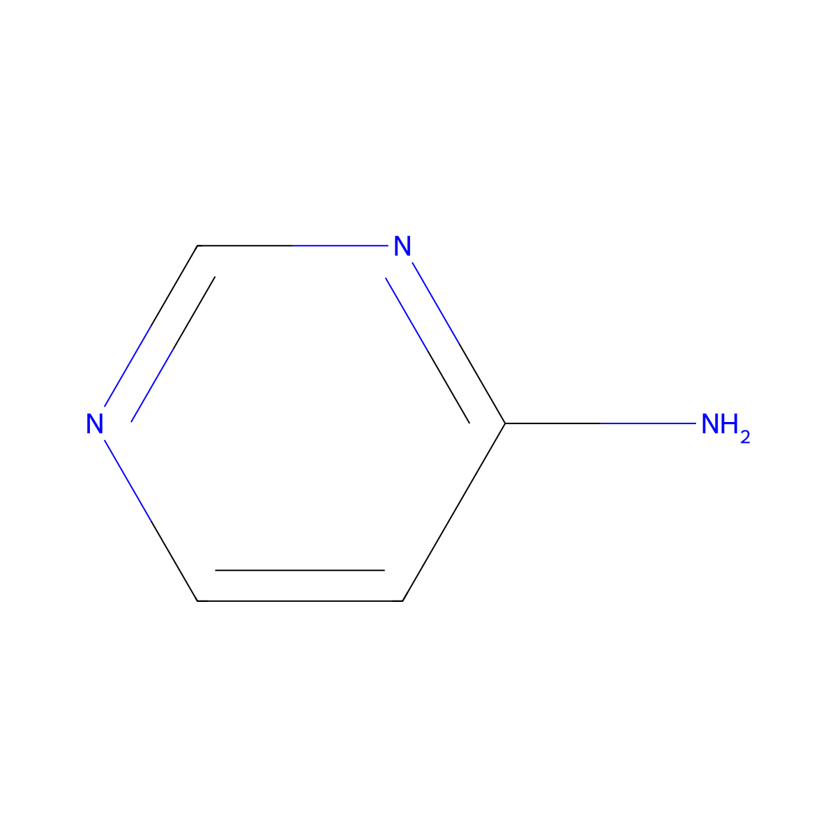 4-Aminopyrimidine molecular structure, CAS 591-54-8